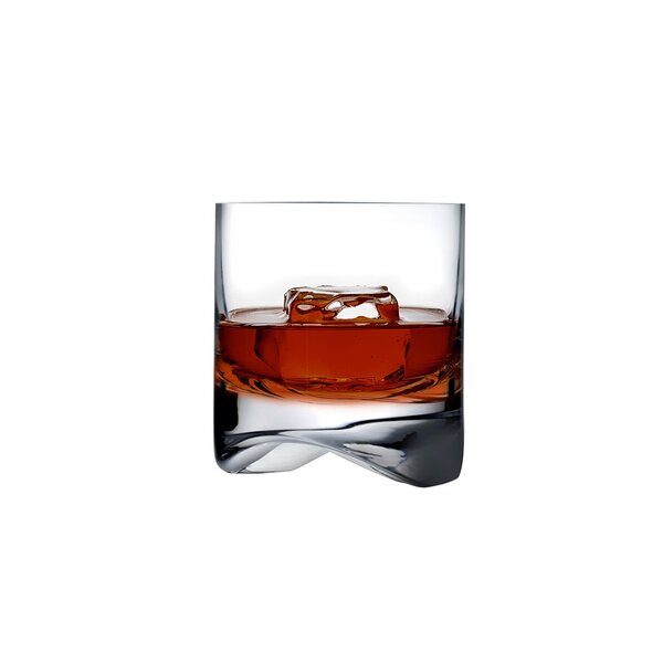 NUDE Arch Set Of 2 Lead Free Crystal Whisky Glasses 10 Oz Perigold